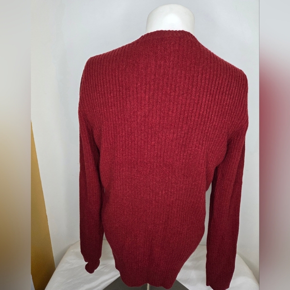A.P.C. Size L-  Men's Red Sweater Rue Madame Paris - Picture 3 of 9